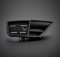 Ford Fiesta Mk6 Rear Left Bumper Reflector Grill black coloured