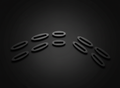 Porsche 944 / 951 / 968 Dashboard Defroster Vents / Dashboard Vent Trim Set 1985.5